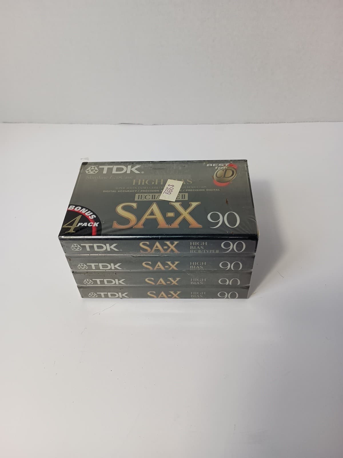 TDK SA-X 100 High Position Bias IEC II Type II Lot of 4 New Sealed Japan