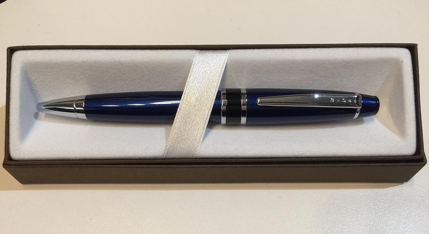 CROSS DALTON BRIGHT BLUE AND CHROME BALLPOINT PEN NEW IN BOX VERY RARE!