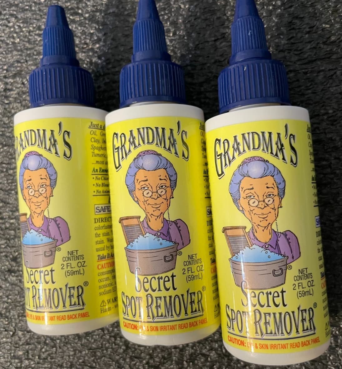 Grandma's Secret Spot Remover 2 Ounce Bottle Lot of 3, NEW Unopened Bottles