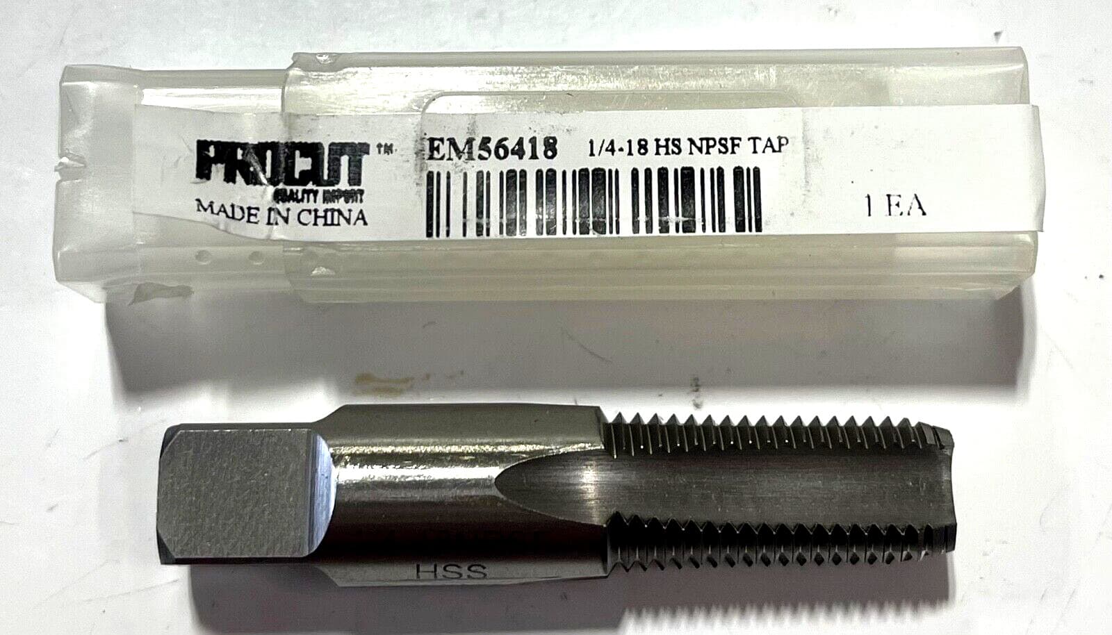 ProCut 1/4-18" HSS NPSF Pipe Tap 4 Flute