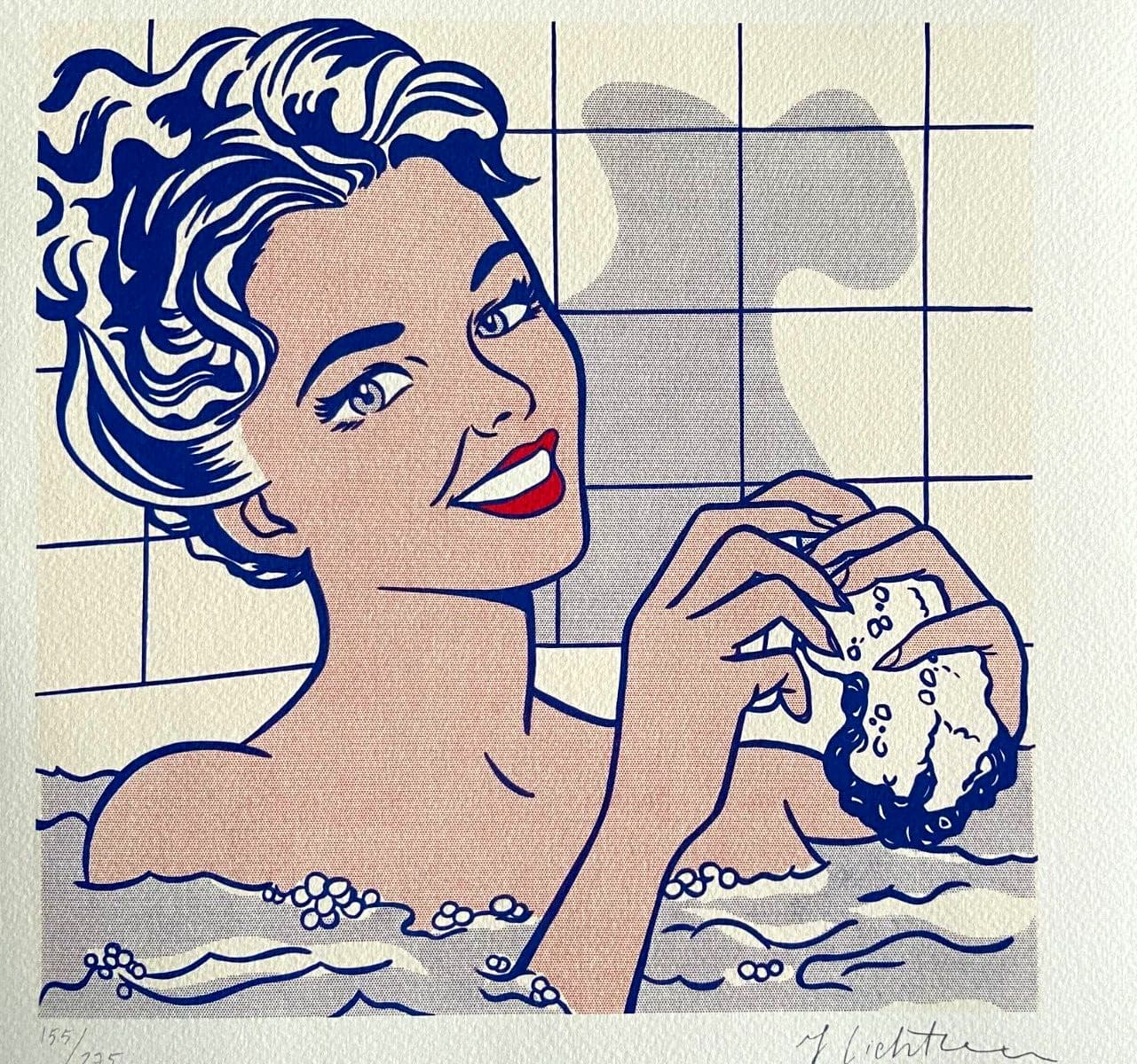 Roy Lichtenstein Lithograph COA Original Signed Numbered By Hand Rare