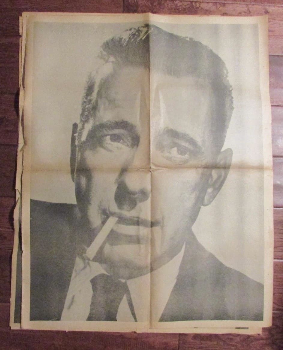 1960's Chicago's American Picture Poster Parade HUMPHREY BOGART VG 24x30