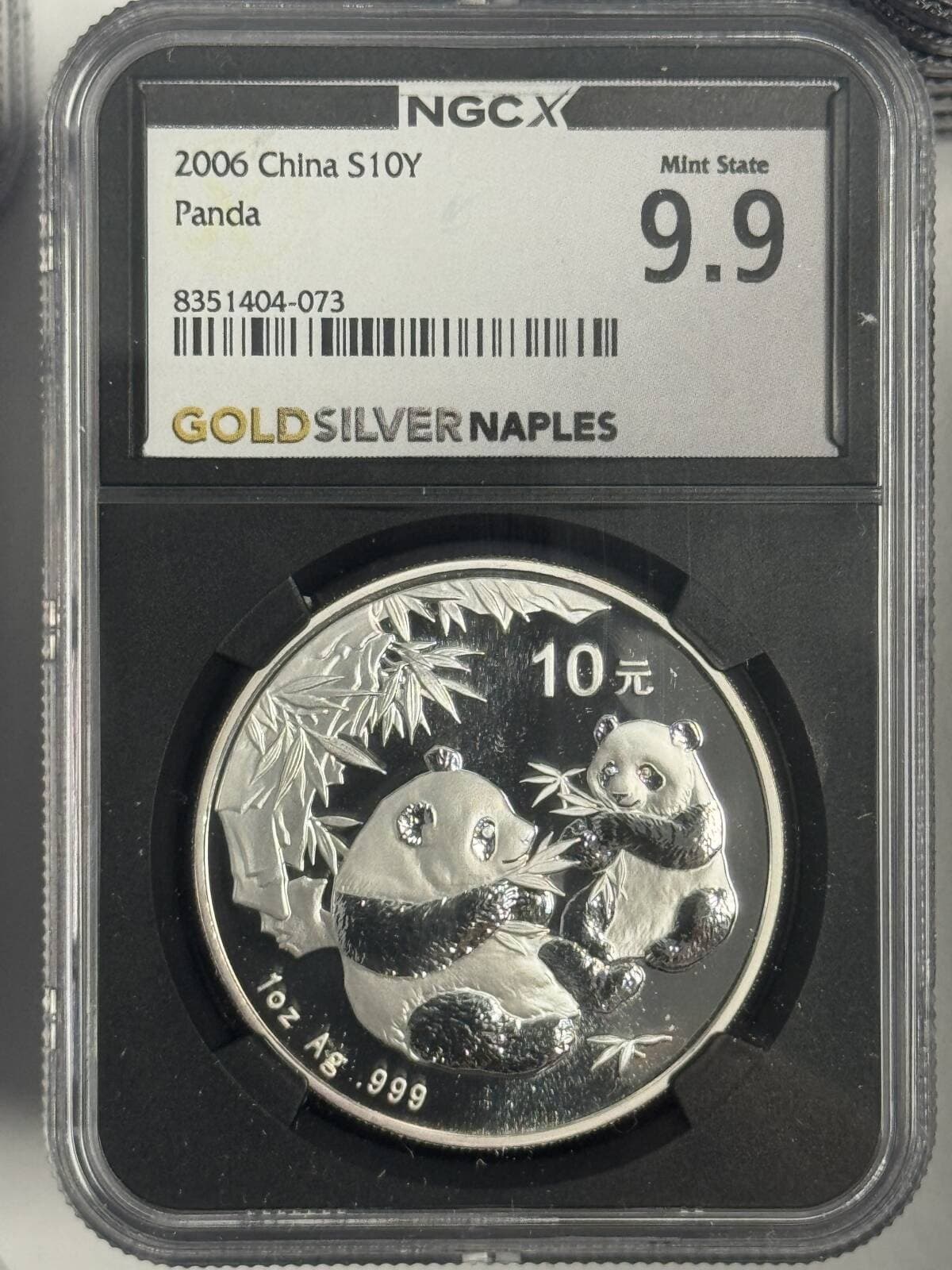 2006 1 oz China Panda s10y Mint State 9.9