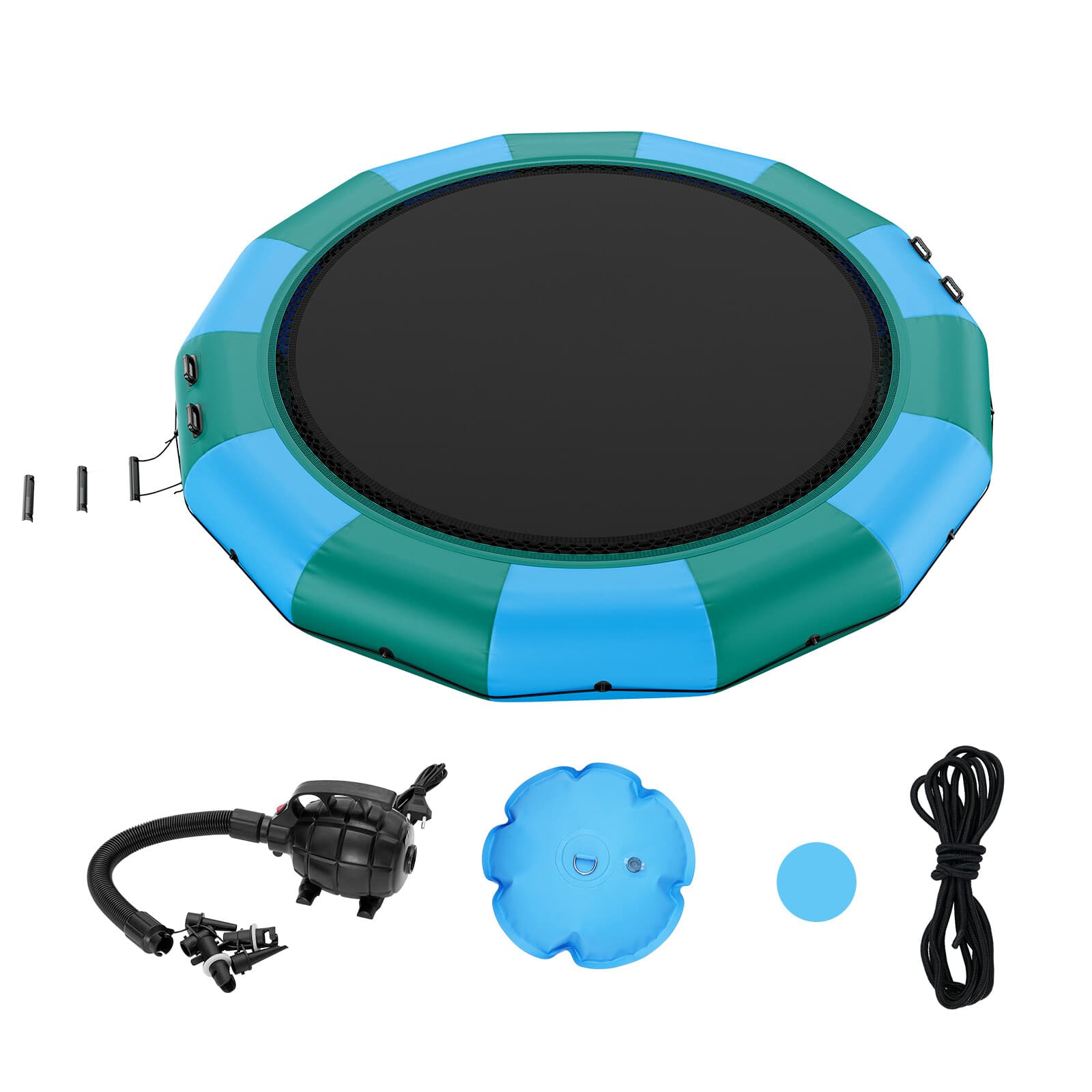 15ft Inflatable Water Trampoline Swim Platform Bounce for Pool Lake Toy