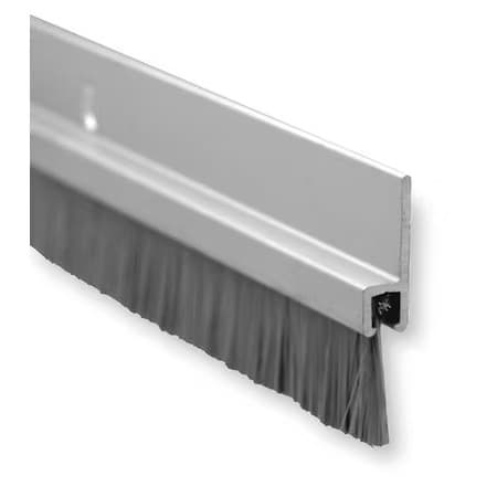 Pemko 18061Cnb36 Door Bottom Sweep, 3 Ft L Aluminum, 1/4 In W, Brush Insert