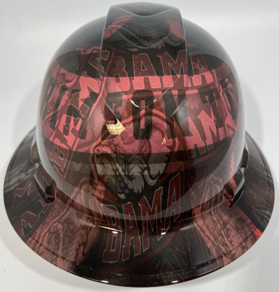 New Full Brim Hard Hat Custom Hydro Dipped ALABAMA CRIMSON TIDE BAMA ABSTRACT