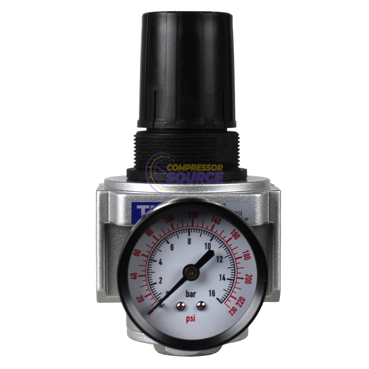 1/2" NPT Air Compressor Pressure Regulator with Gauge Inline Control 225 PSI