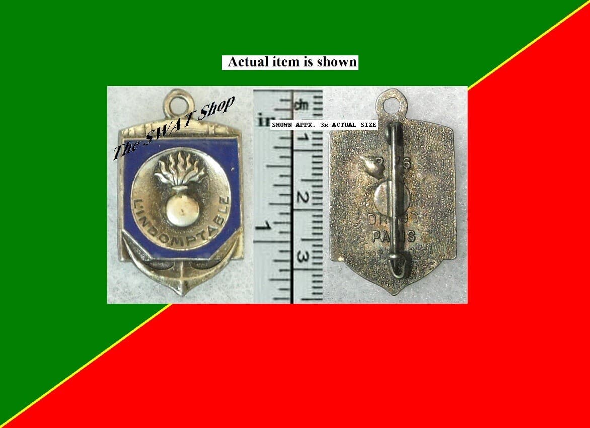 FRENCH FOREIGN LEGION ADOPTED SHIP INDOMPTABLE DRAGO PARIS R76