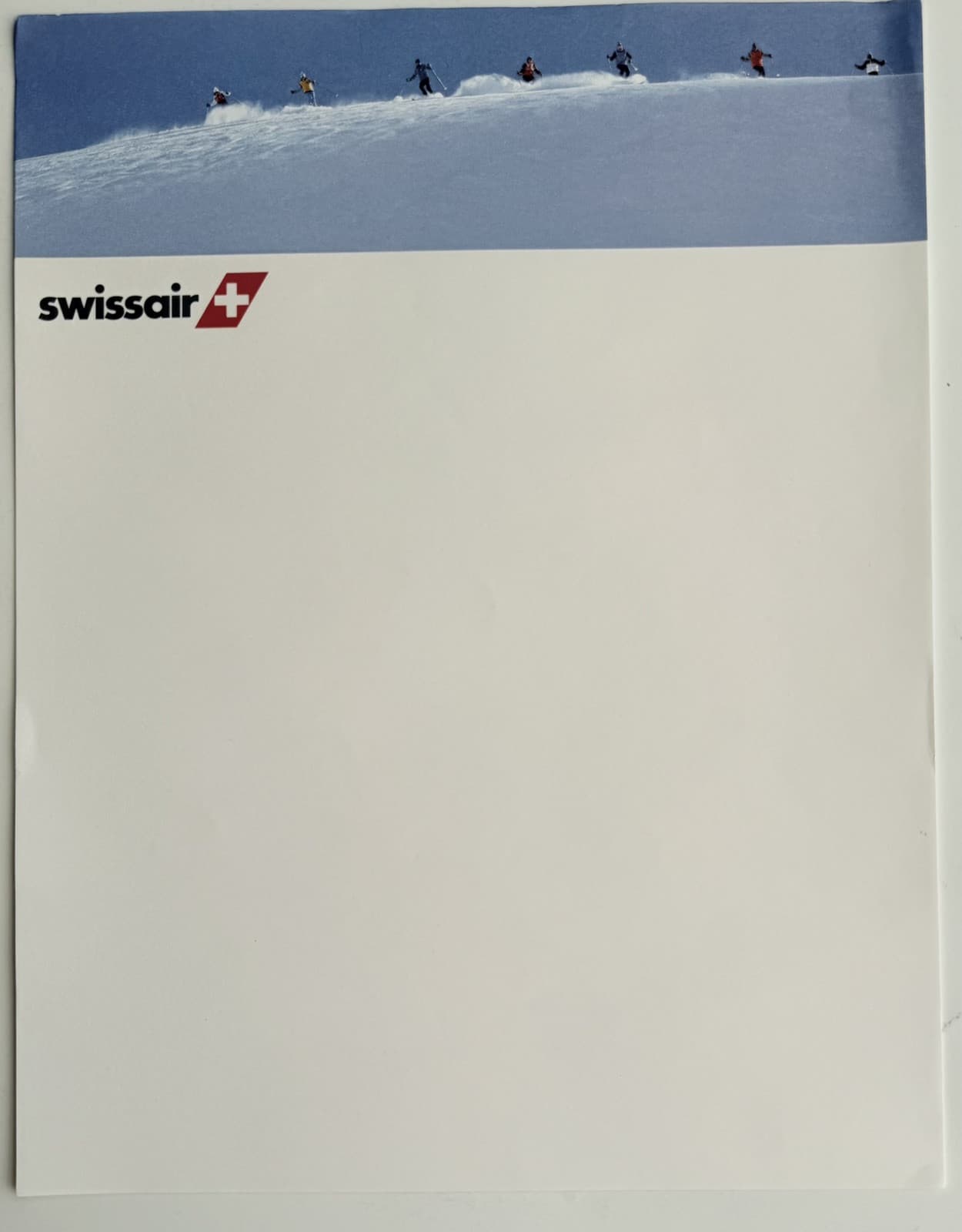 Swissair Airlines Vintage Stationery - Pack of 5 sheets