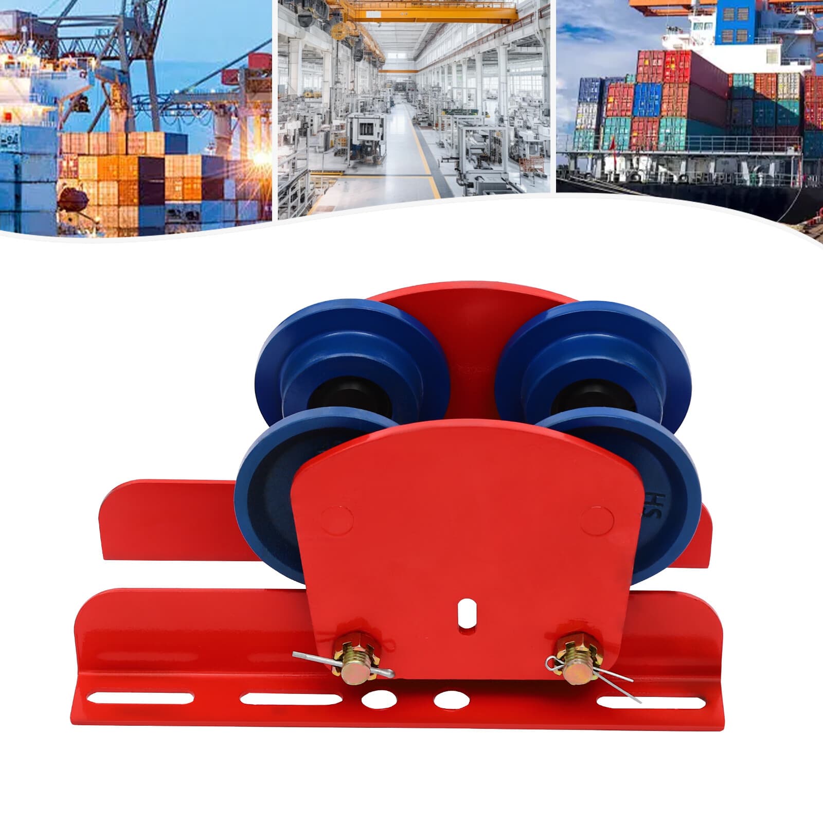 1T Heavy Duty Beam Trolley, Electric Hoist Manual Trolley, Push Beam Trolley