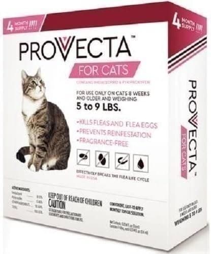 Provecta 4 Doses for Cats, Small/5-9 lb