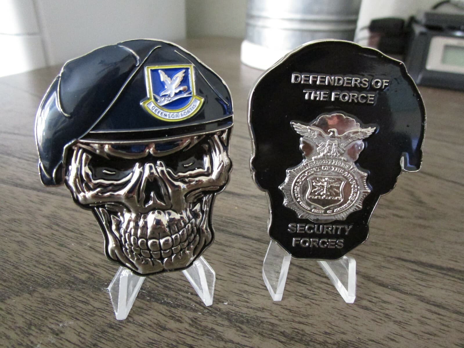 USAF Security Forces MP's SF Defenders of the Force Reapers Skull Challenge Coin
