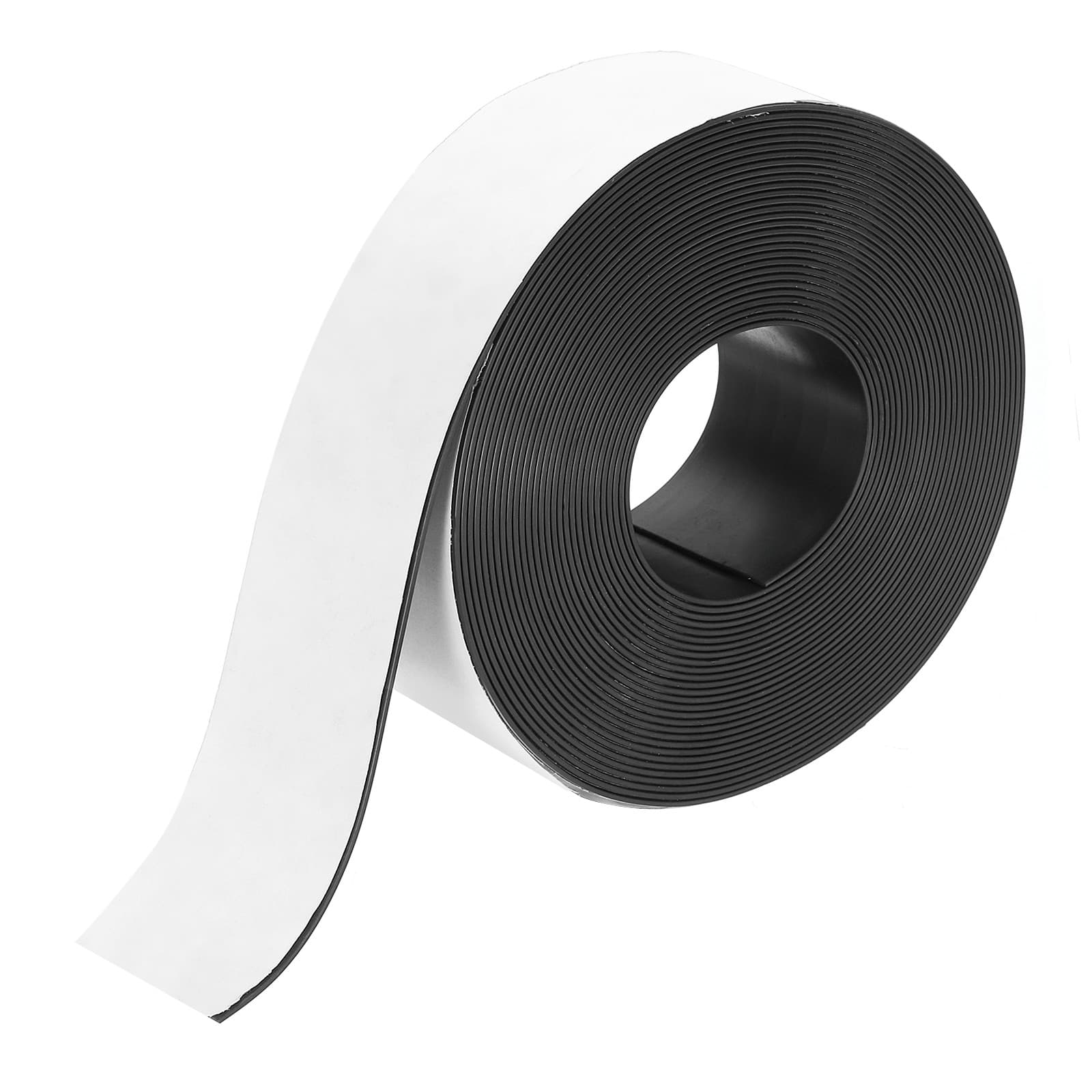 Magnetic Strip 32.8 Feet x 1 9/16" Width x 1/16" Thick Magnetic Tape Stickers