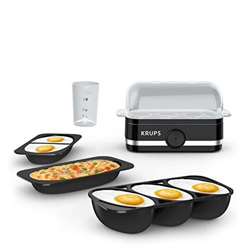 KRUPS: Simply Electric Plastic and Stainless Steel Egg Cooker Assorted Sizes