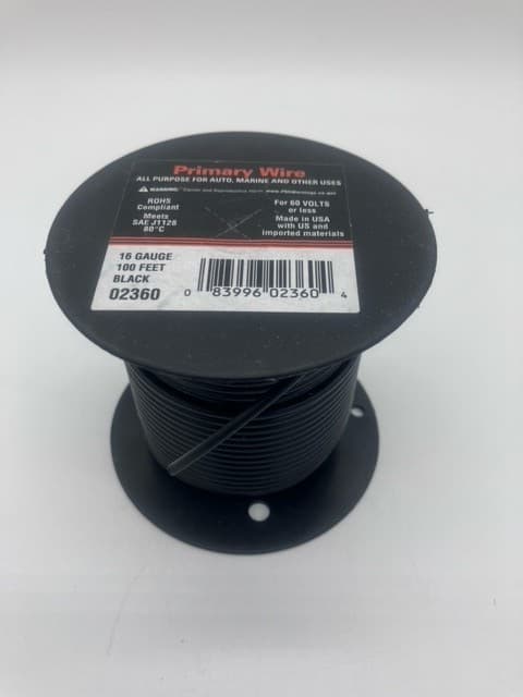 16 Gauge Primary Wire 100% Fine-Stranded Copper Made in the USA NOT CCA
