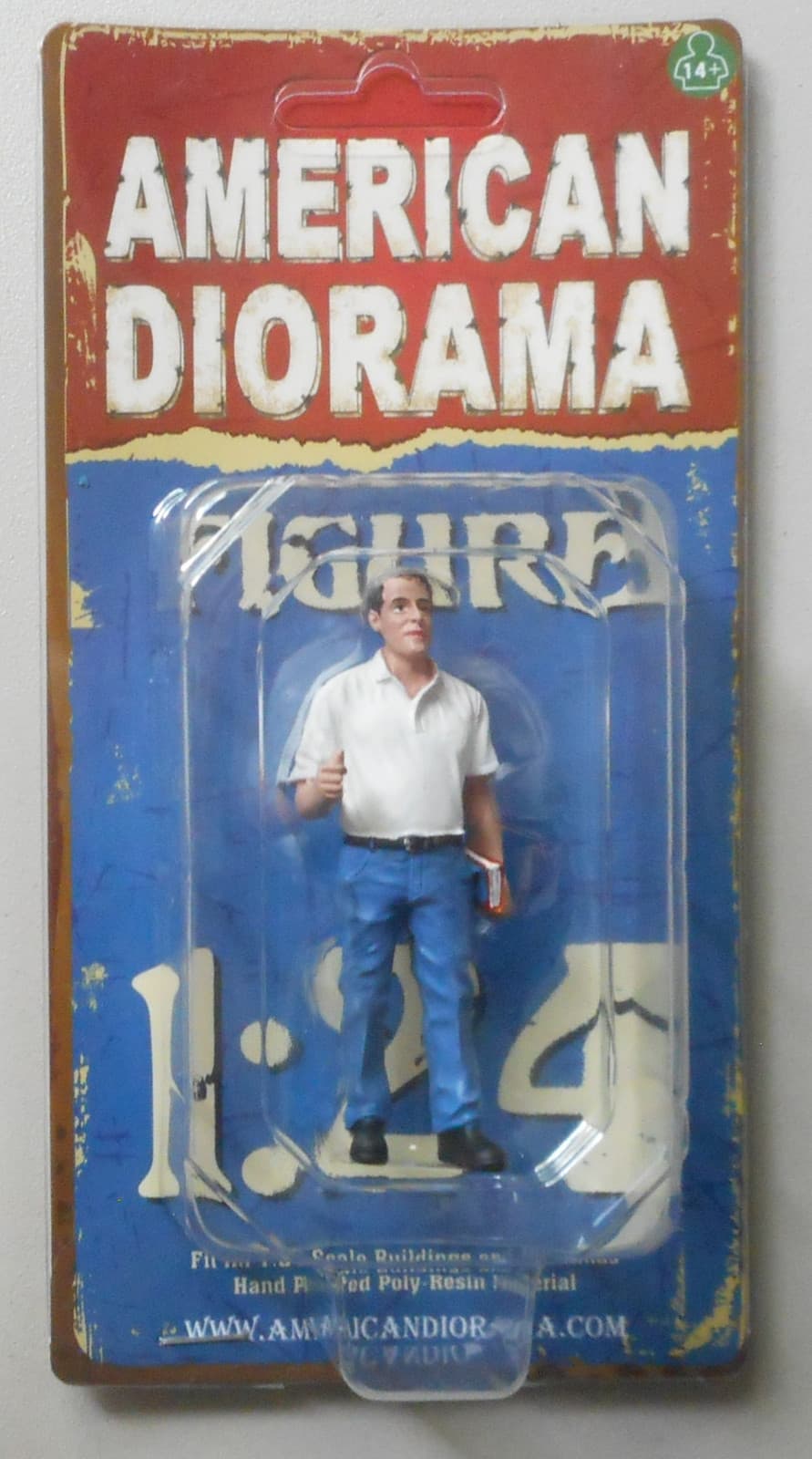 MECHANIC MANAGER TIM AMERICAN DIORAMA 1:24 Scale Figurine 3" Male Figure