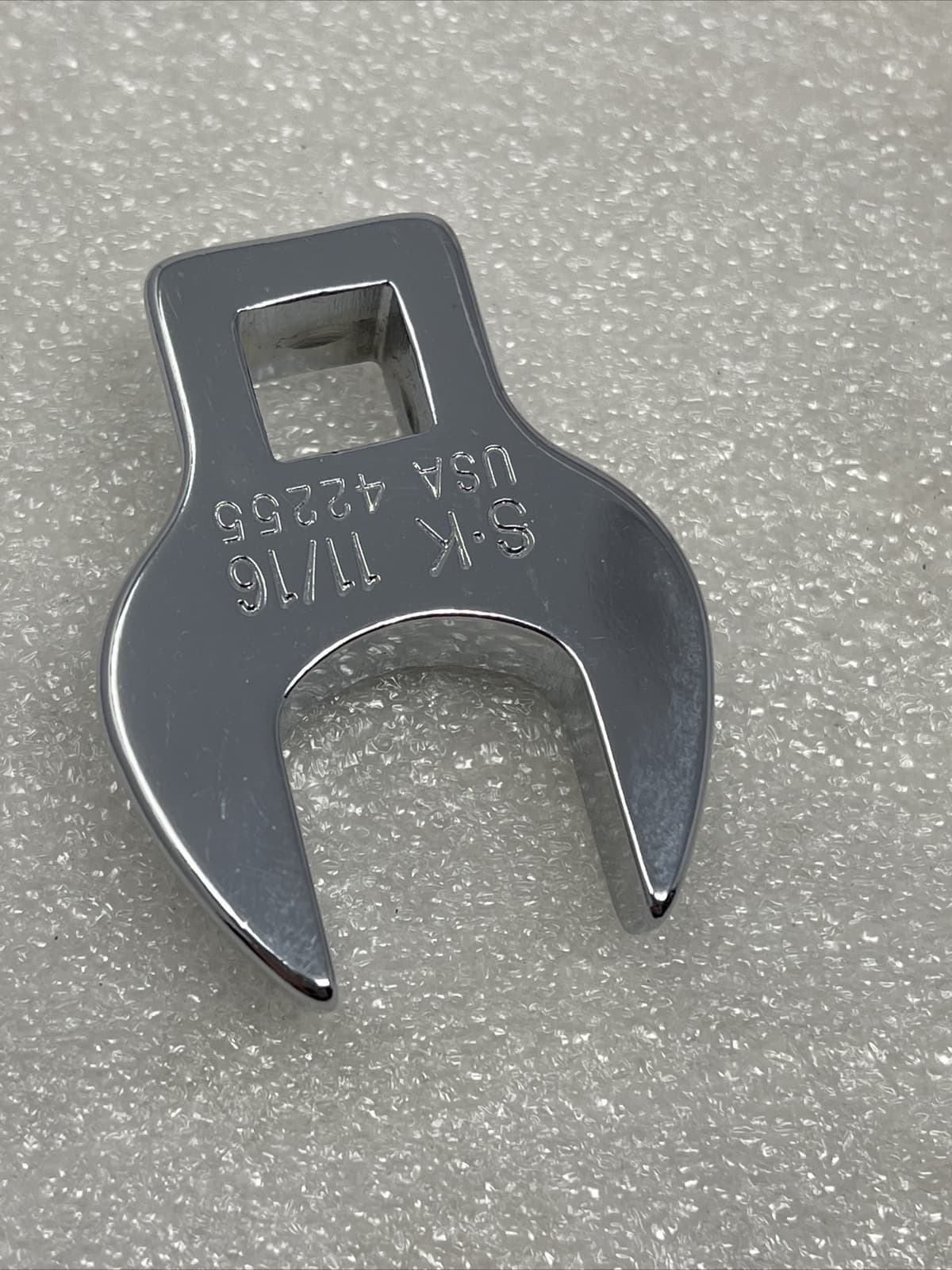 SK TOOLS 42255 Chrome Crowfoot Wrench, 3/8” Drive SAE, 11/16”