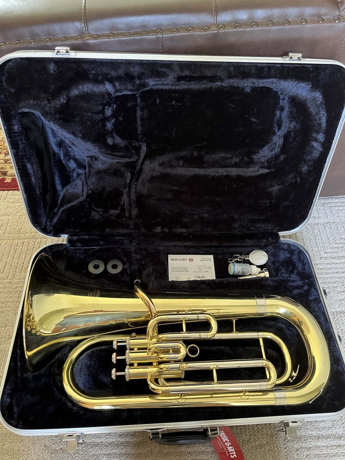 Eastman EEP321 3-Valve Euphonium Lacquer "PARTS OR REPAIR"