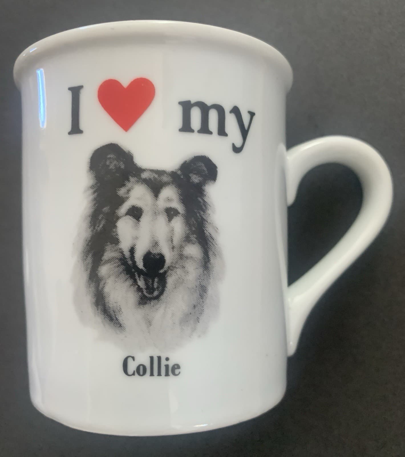 I Love My Collie Coffee Mug, by Papel