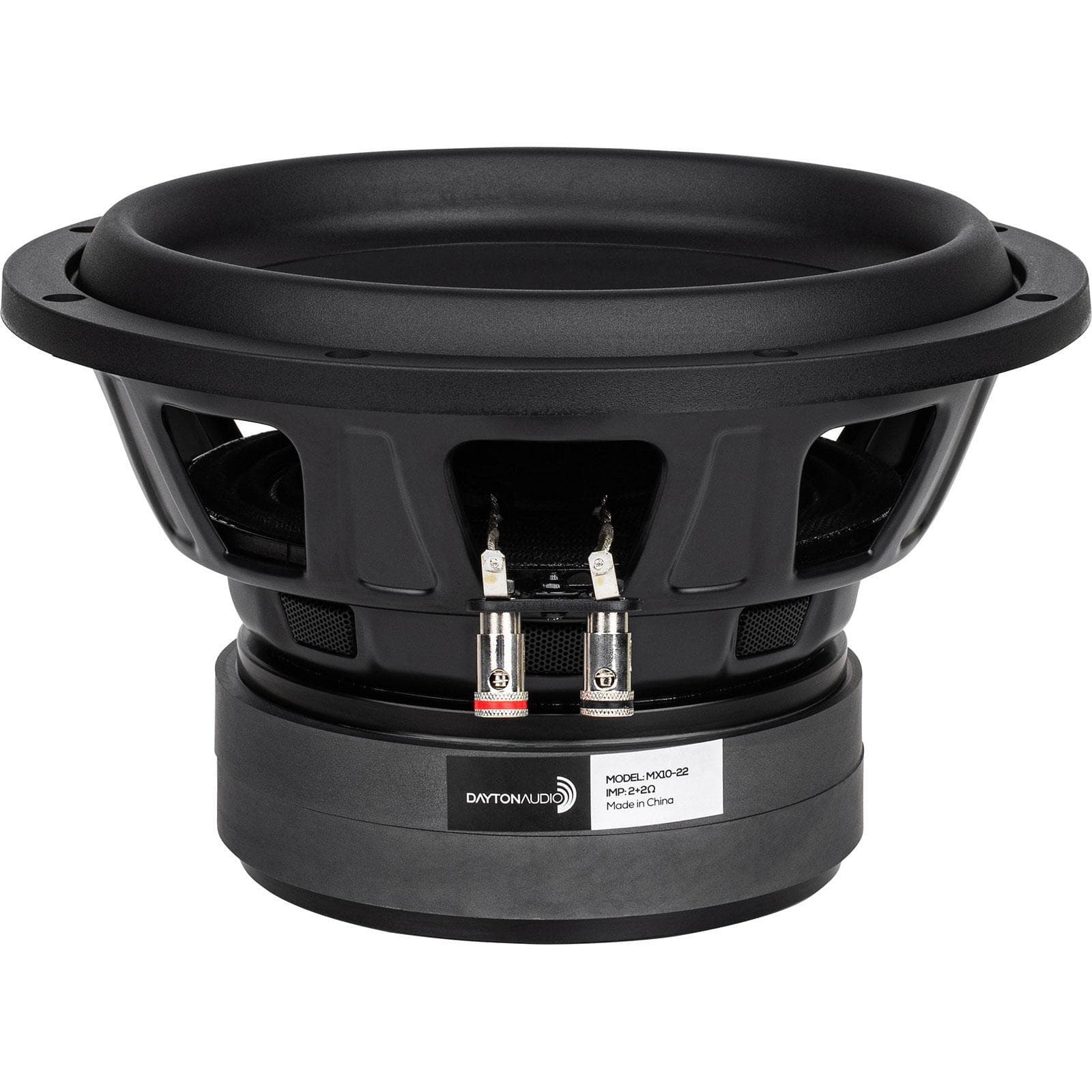 Dayton Audio MX10-22 10" Max-X High Excursion DVC Subwoofer 2 Ohms Per Coil