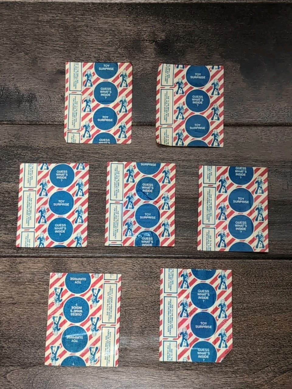 SEALED CRACKER JACK GUESS WHAT'S INSIDE Unopened Vintage Lot Of 7 READ