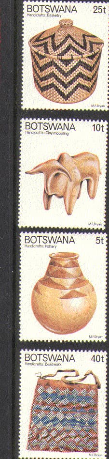 Botswana 1979 Traditional Handicrafts 4v set ref:n14718