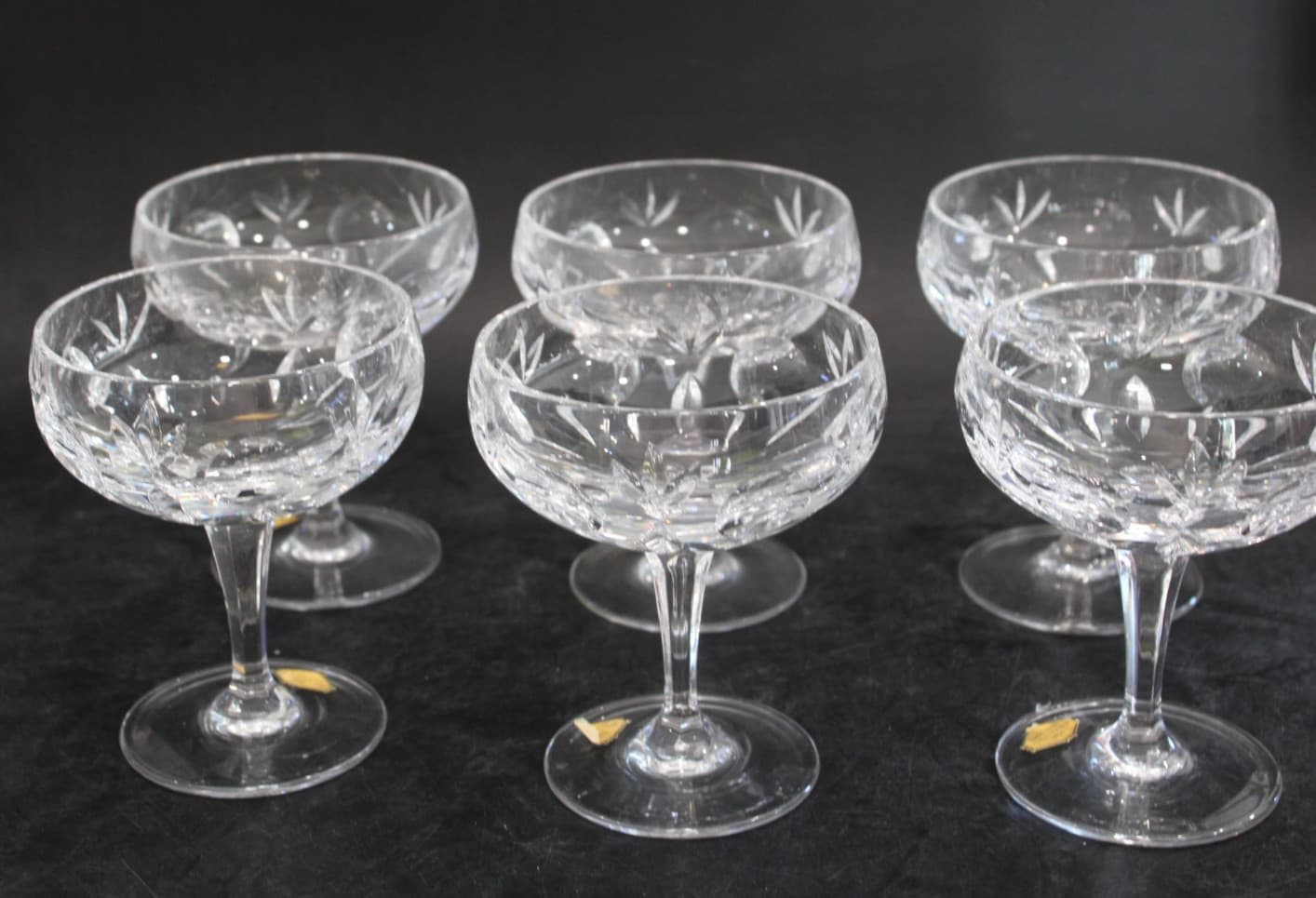 Nachtmann Bamberg 6 Champagne/ Sherbet Glasses 4 7/8"