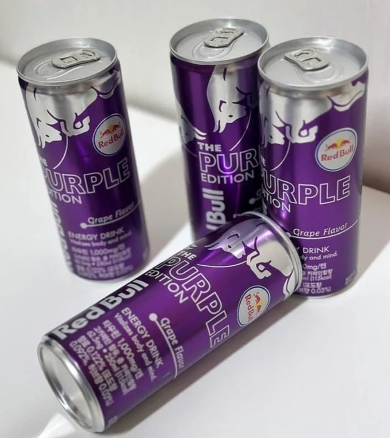 6 Cans Red Bull Energy Drink Purple Edition Grape Flavor 8.4 fl oz Each
