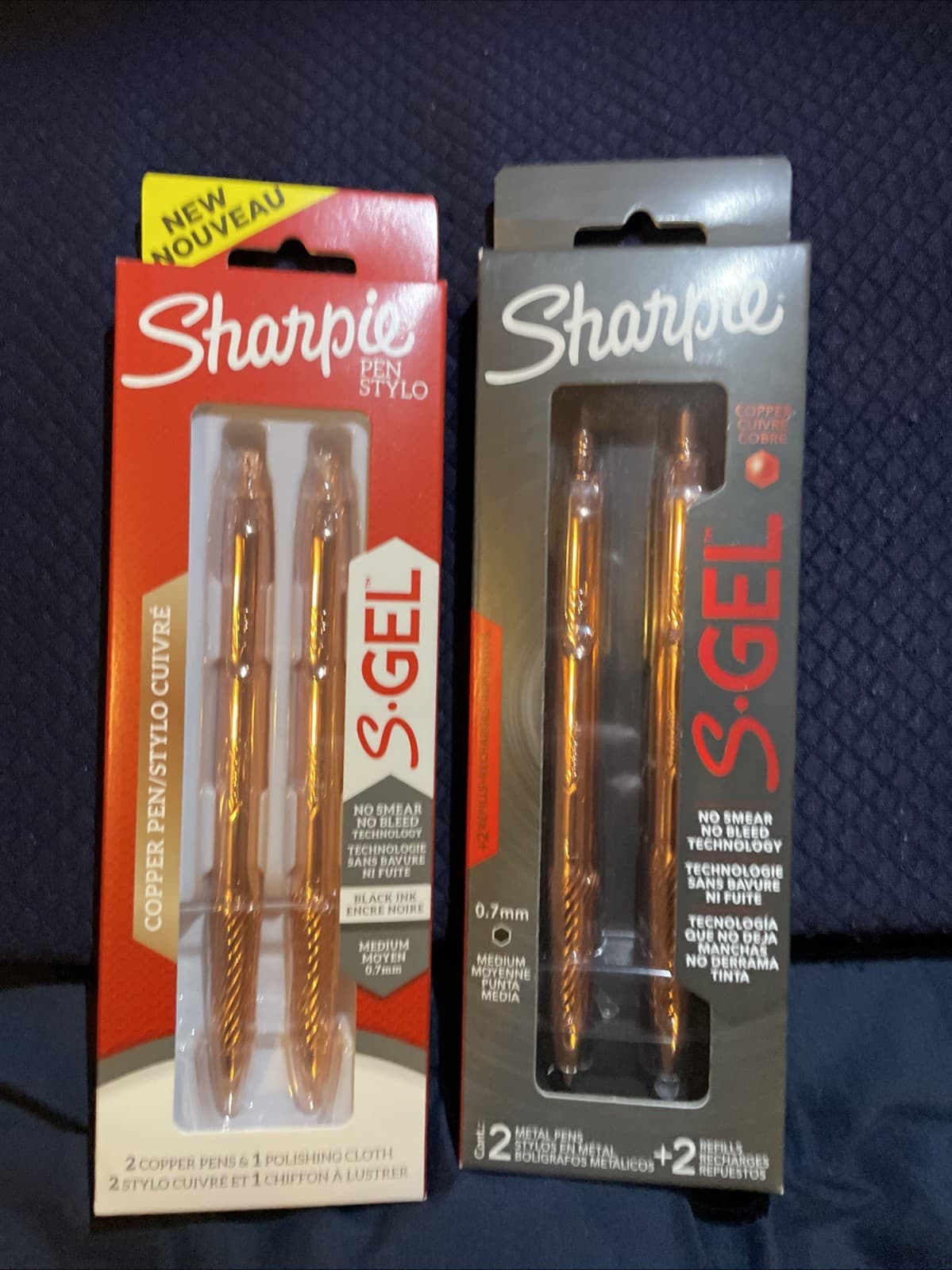 2x 2 Sharpie S Gel Copper Pens