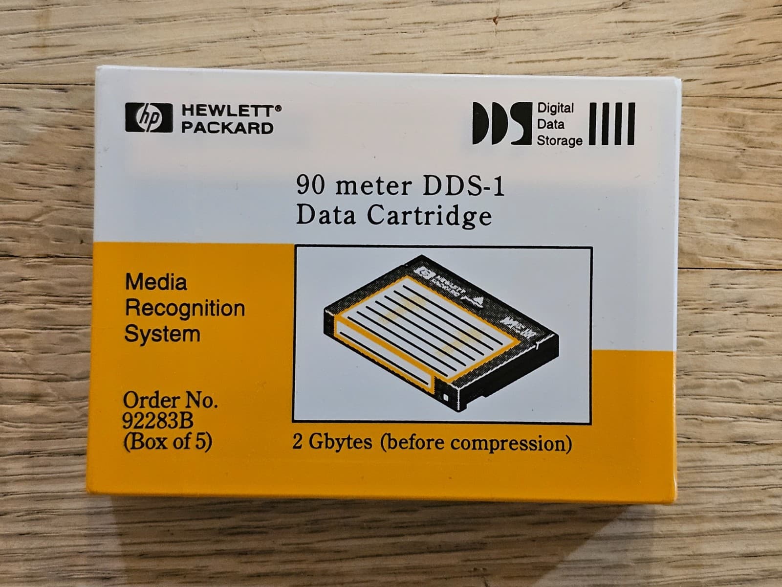 HP 2GB 90 Meter DDS-1 Data Cartridge DDS / DAT Cassette NEW SEALED