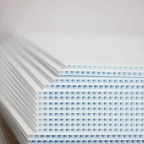 100 Blank Signs 24" x 18" x4 mm White corrugated plastic, bundles of 100 pieces