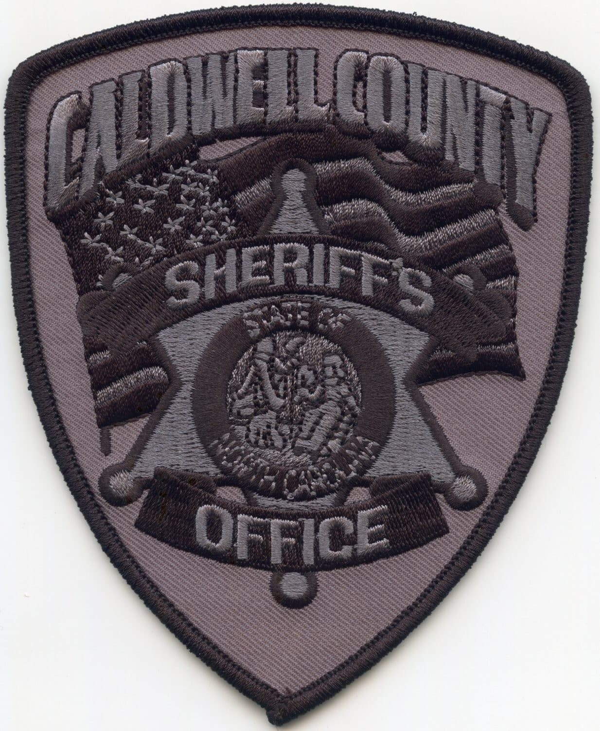 CALDWELL COUNTY NORTH CAROLINA subdued SHERIFF POLICE PATCH