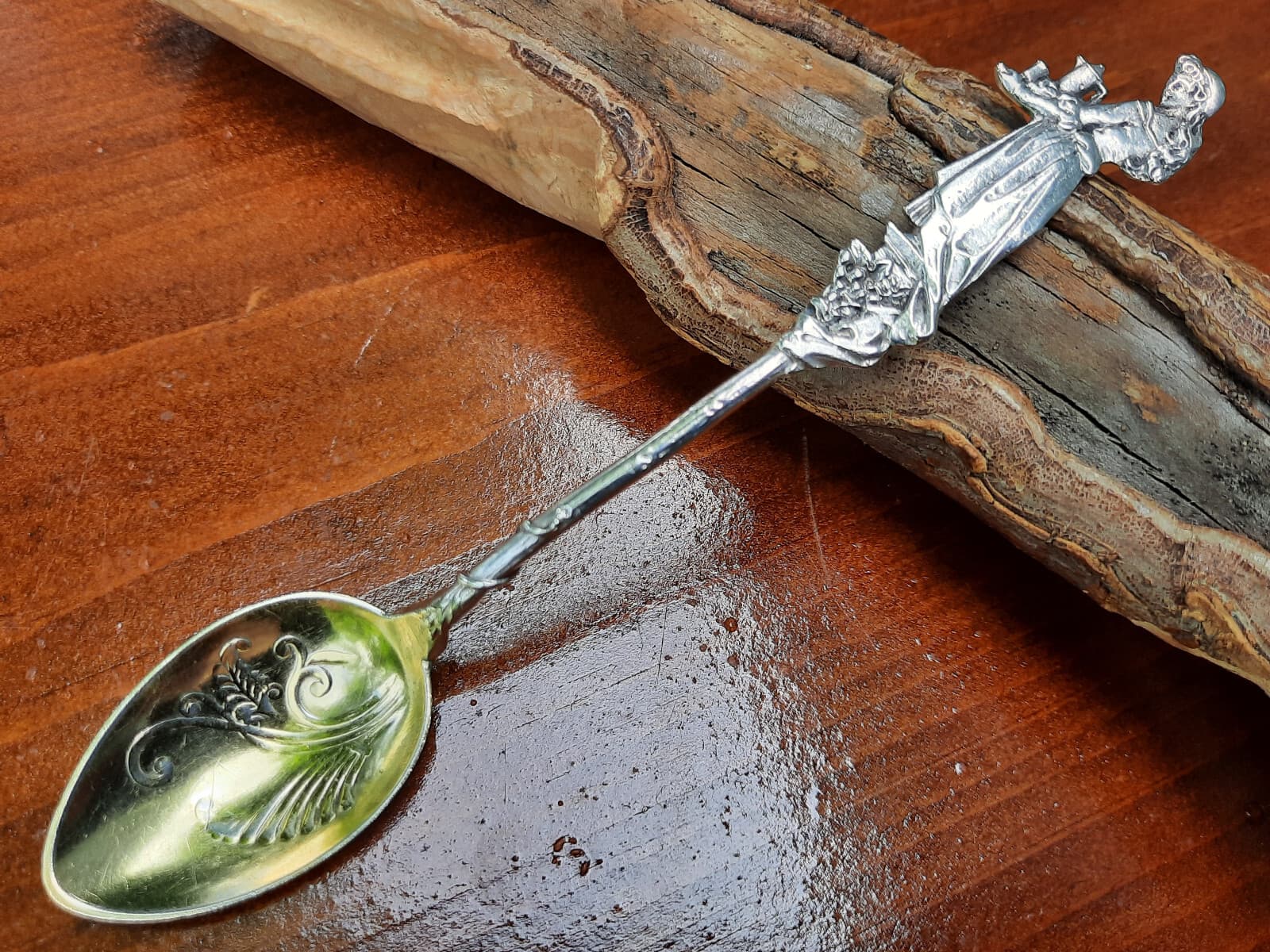 Sterling Silver Gorham Nuremberg Waitress w Tray 5" Coffee Spoon
