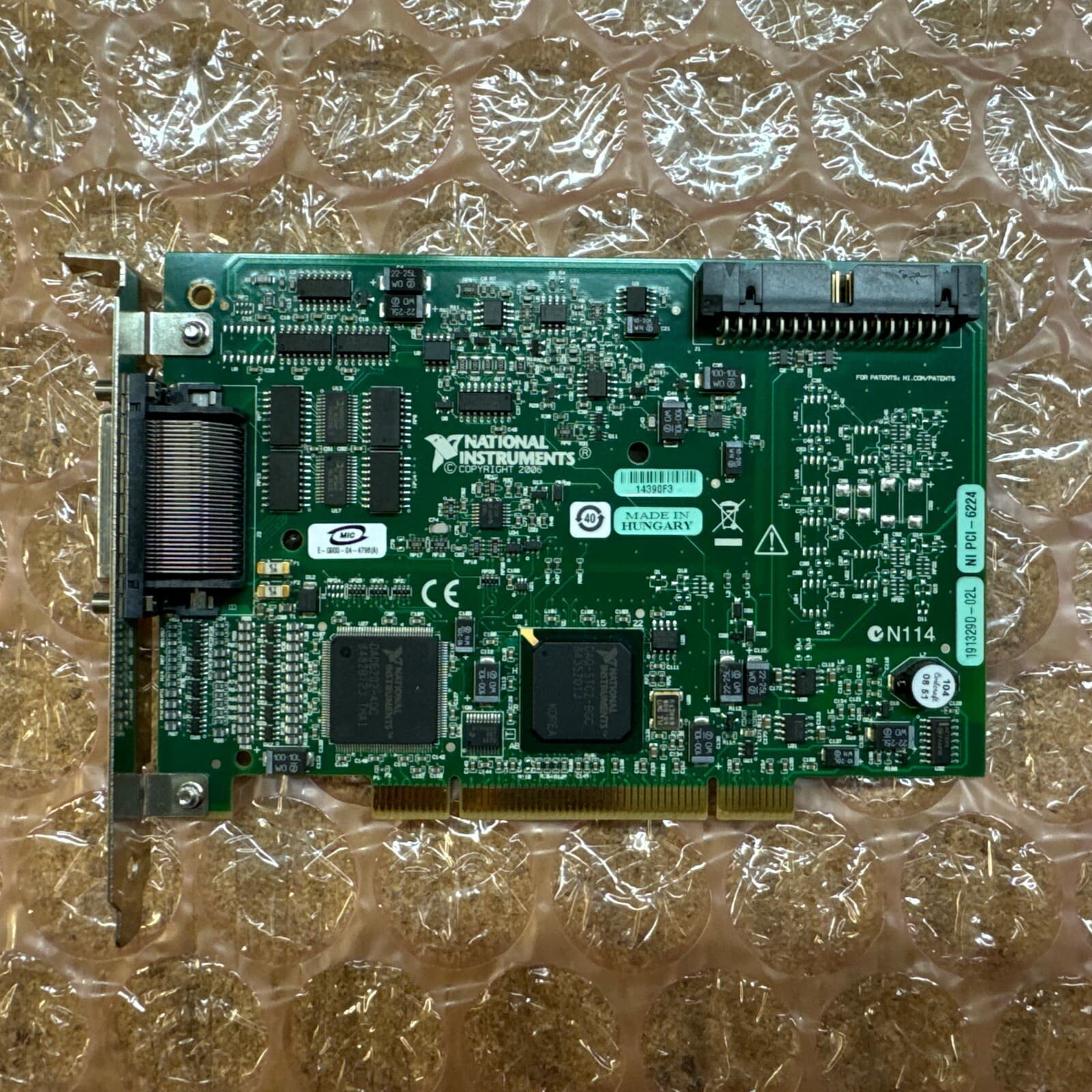 National Instruments NI PCI-6224 Analog Input Multifunction DAQ 191329D-02L