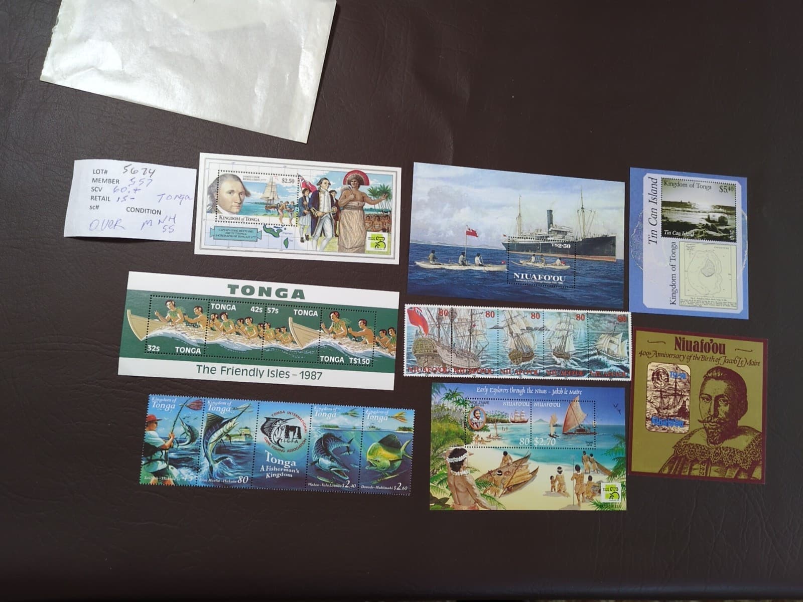 APC 5674 Most Tonga SS with $60+scv MNH