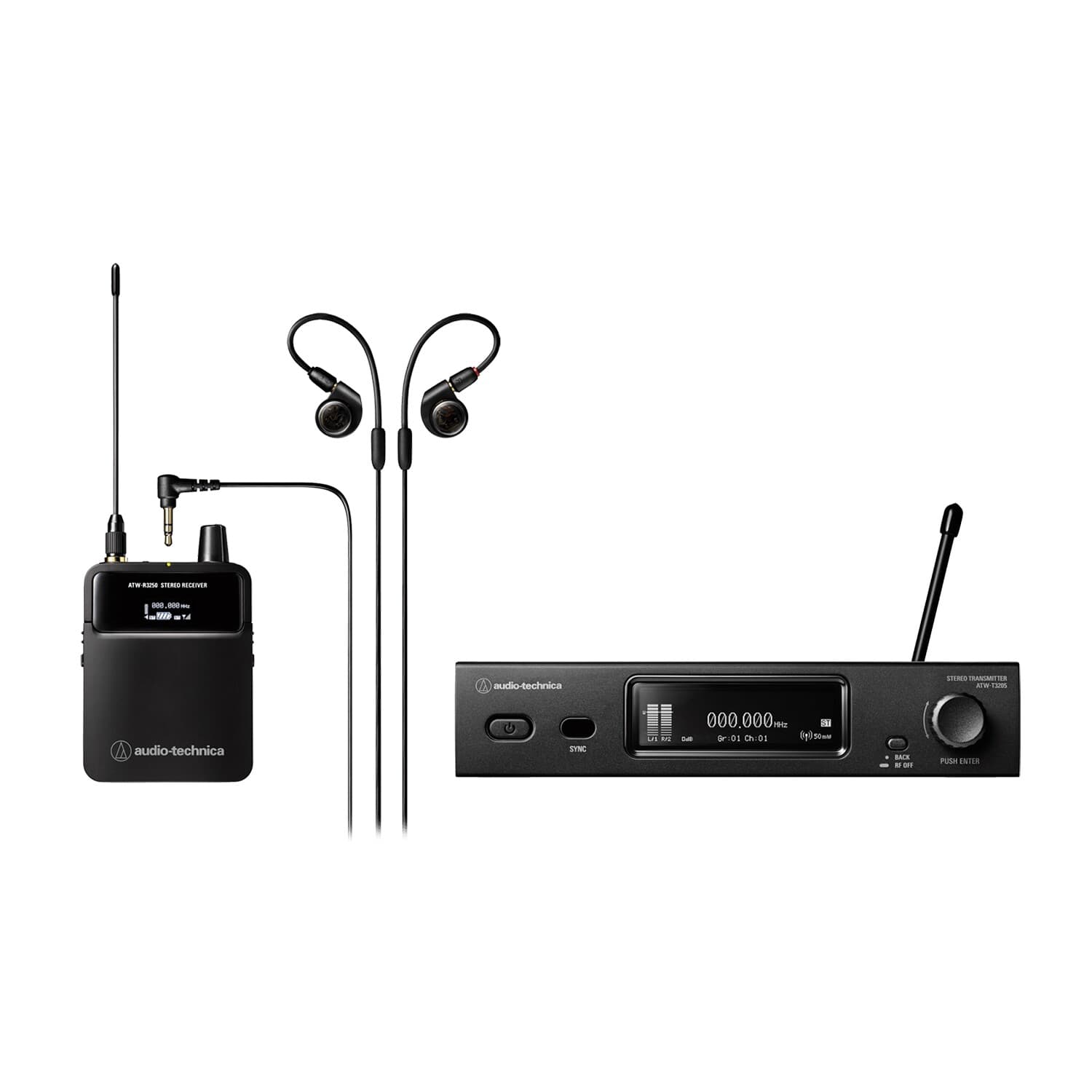 Mint Audio Technica ATW-3255 3000 Series IEM WLIn-Ear-Monitor System Band DF2