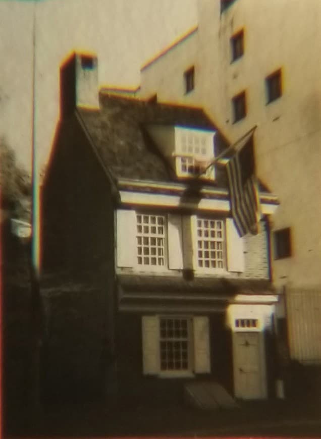 Betsy Ross House Philadelphia Microphotograph Microscope Slide