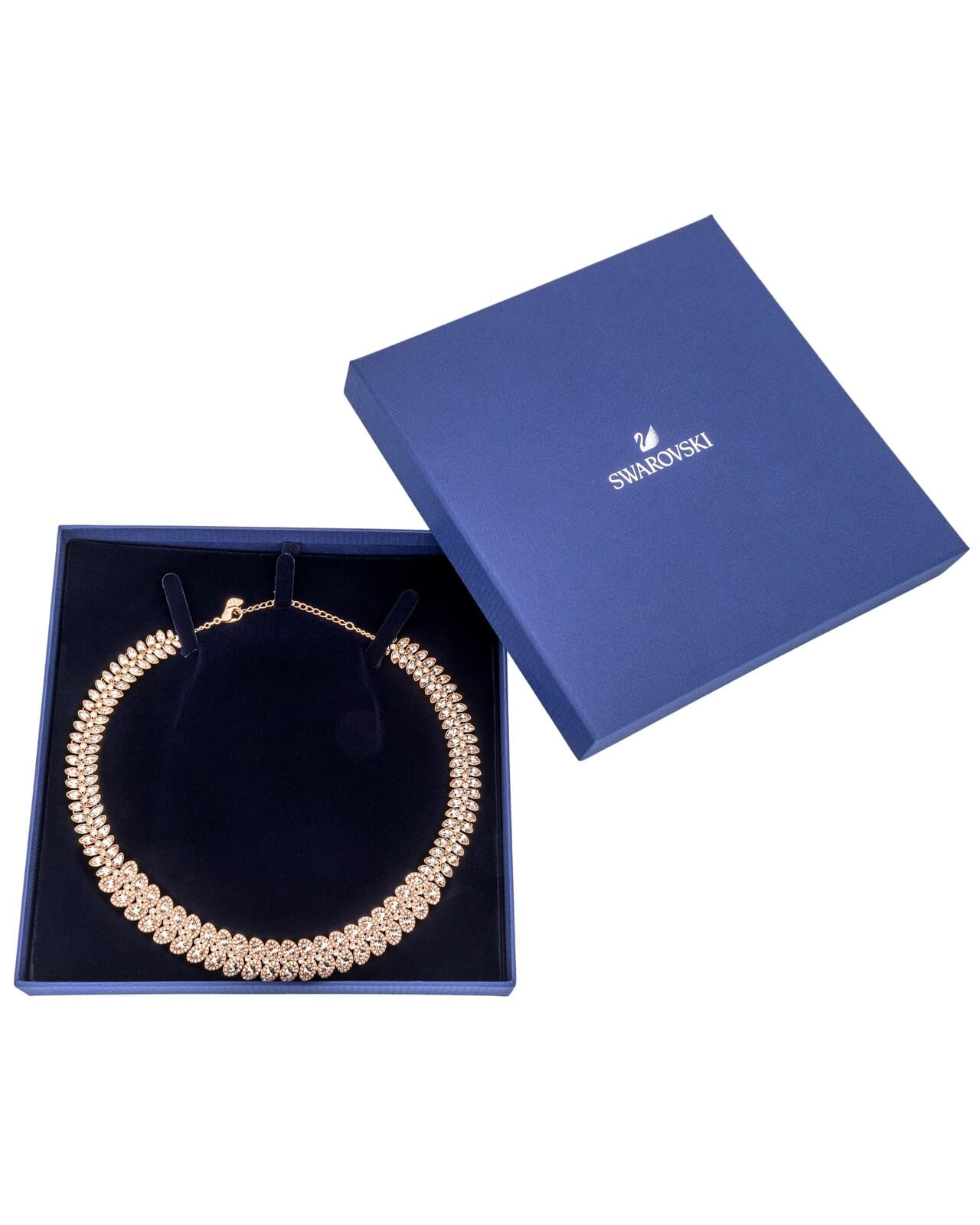 Swarovski Crystal Baron All-around Necklace Rose Gold Plated, 5350615, NIB