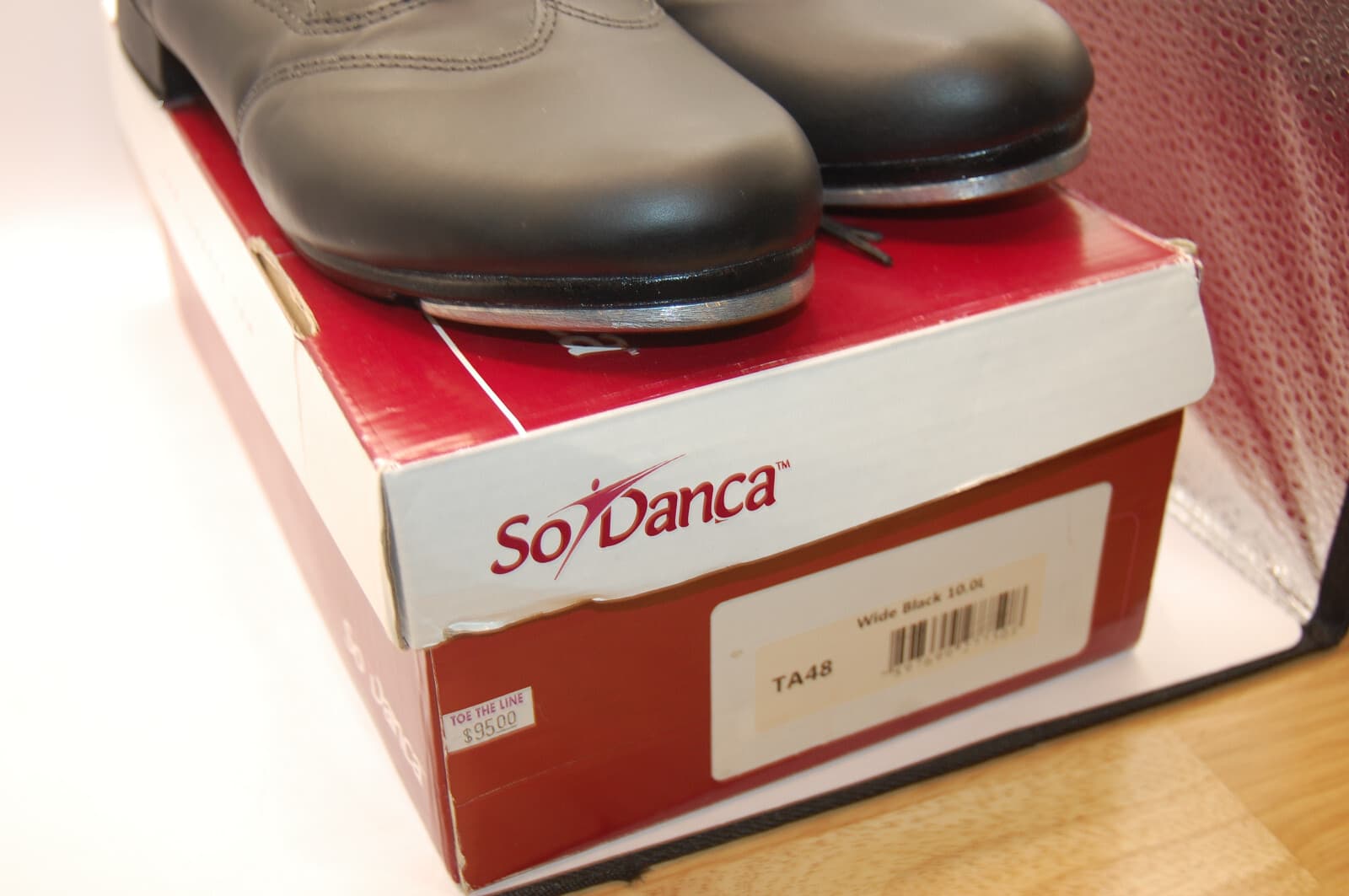 NIB So Danca Willow TA48 Leather Oxford Tap Shoe W Black 6 L med NIB