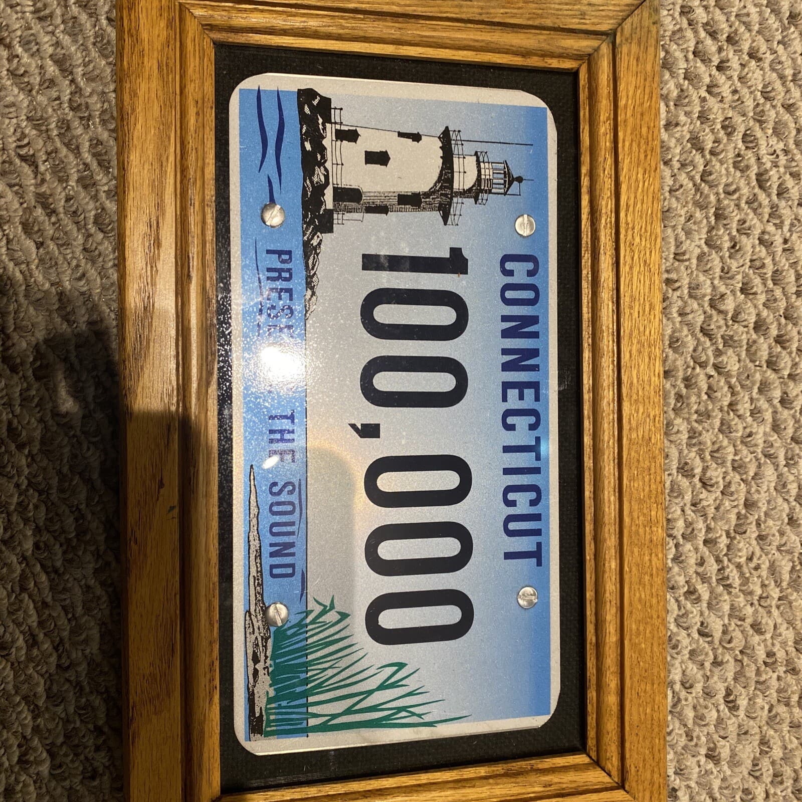Connecticut PRESERVE THE SOUND LIGHTHOUSE License Plate Jodi Rell Commemorative