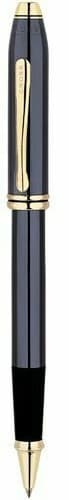 Cross Townsend Rollerball Pen Titanium & Gold New In Box 585 Made In Usa