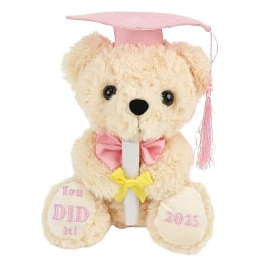 Class of 2025 Graduation Bear - Kindergarten Pink Graduation Bear-you Did It