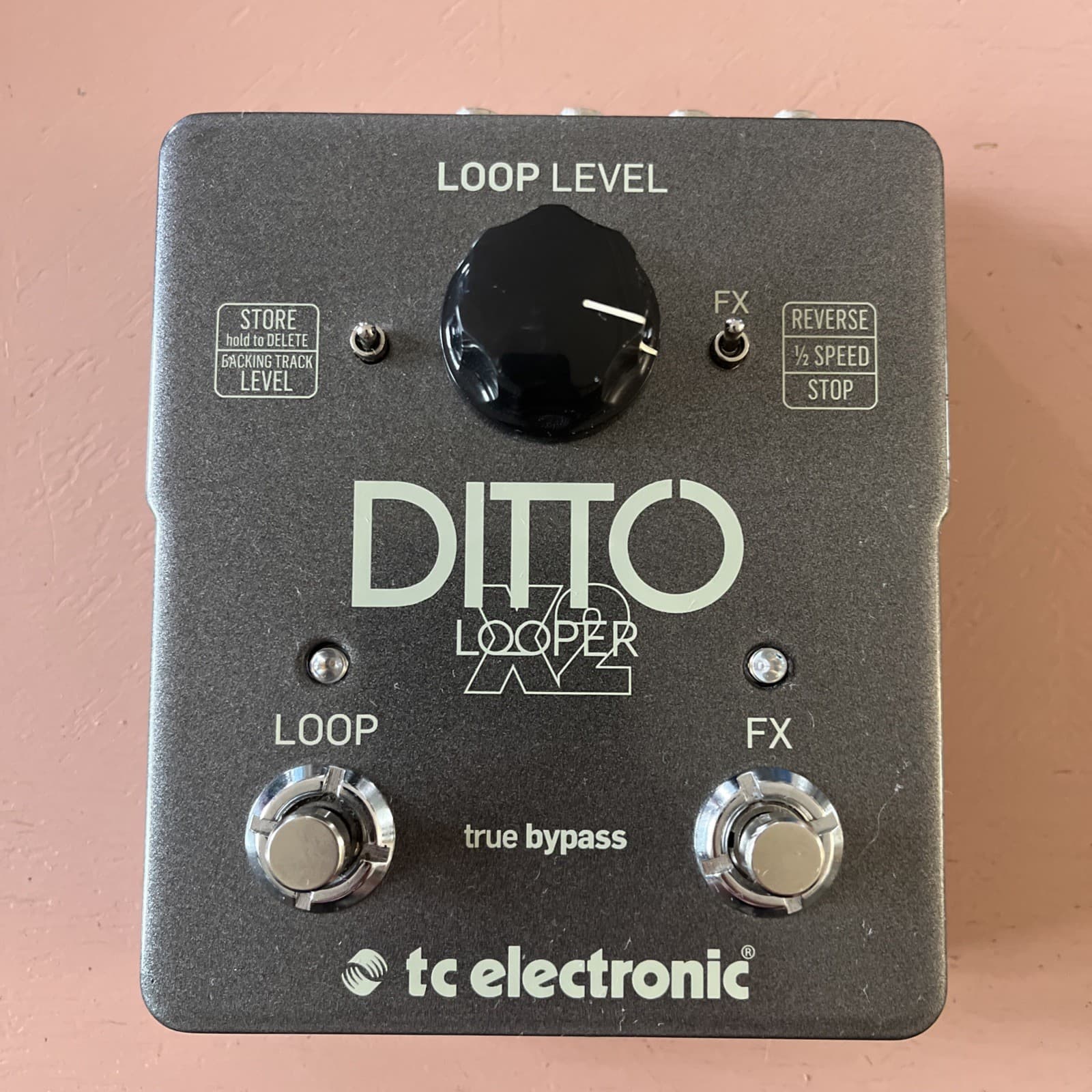 TC Electronic Ditto X2 Looper Pedal Reverse 1/2 Speed Original Box and Owner