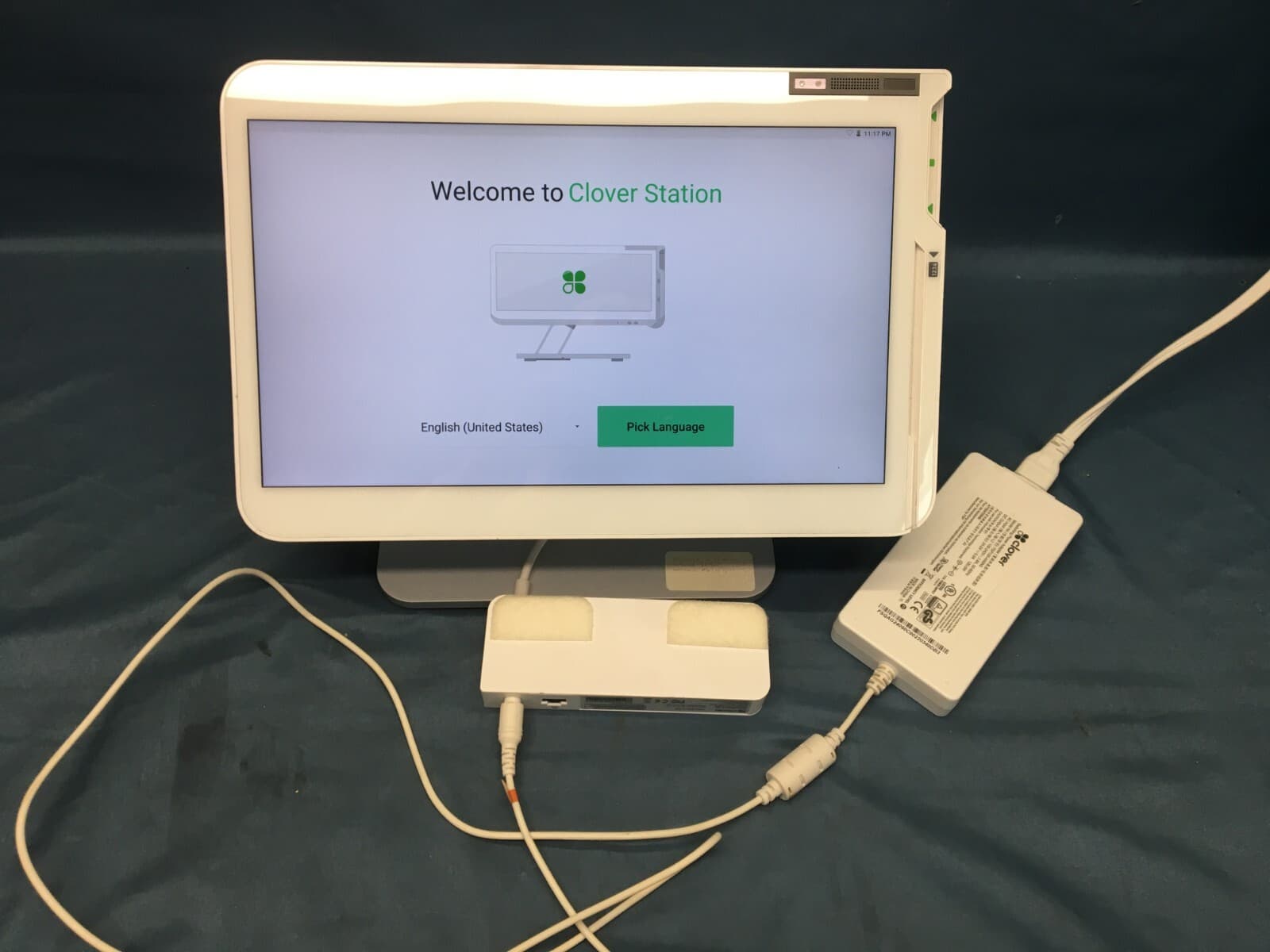 **READ** Clover C500 Station POS Point of Sale System w/ Power Supply