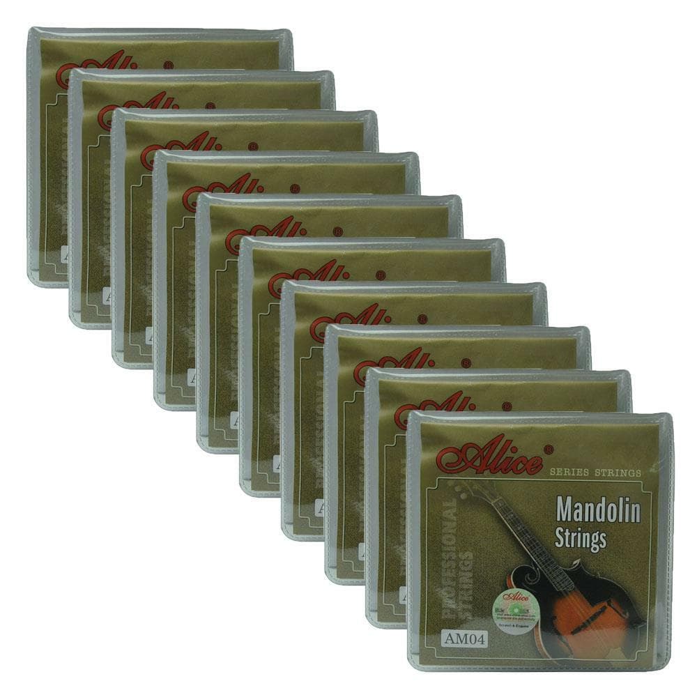 10Sets Alice Mandolin Strings Coated Copper Alloy Wound EADG AM04 SL 010