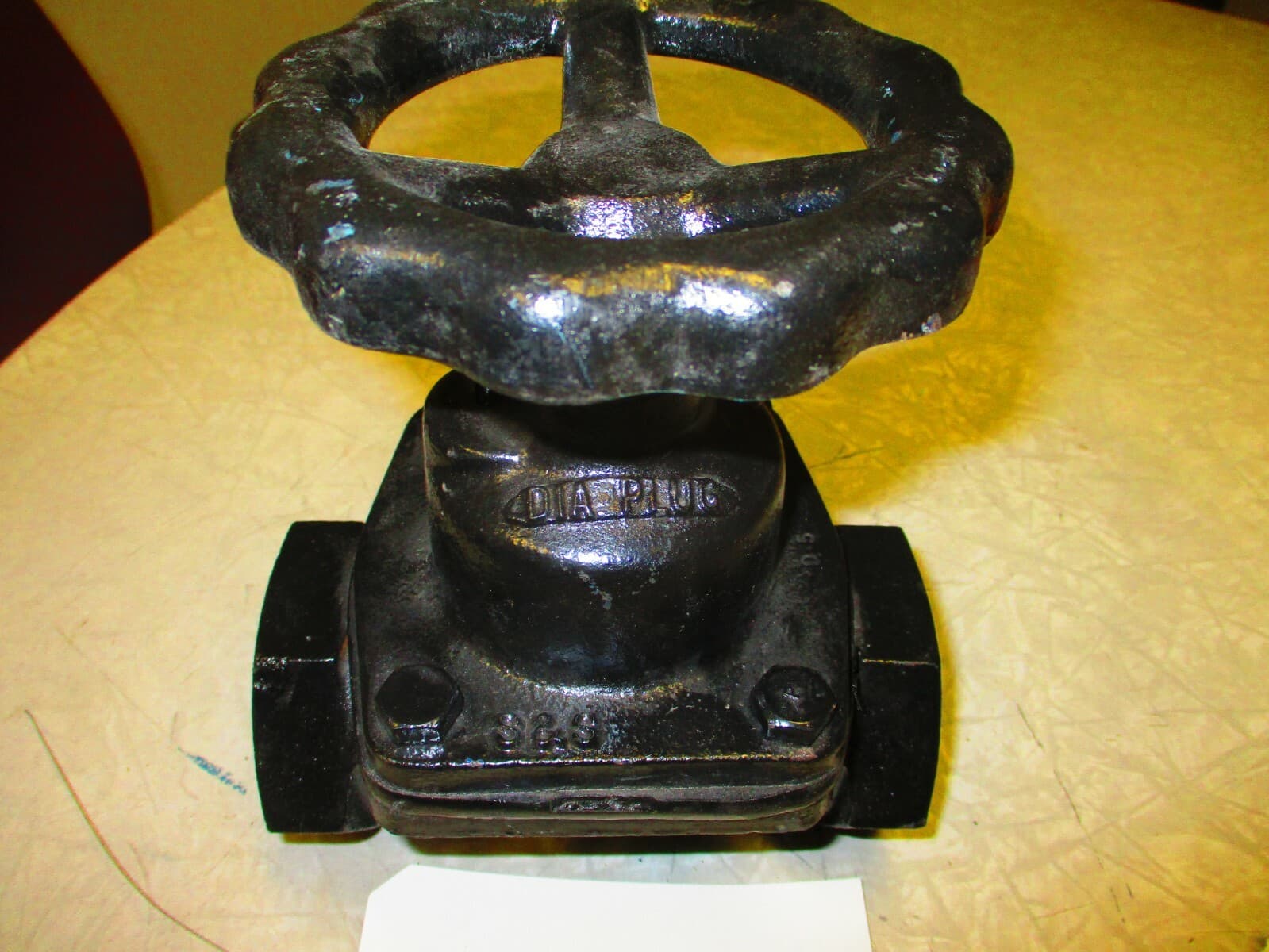 S&S DIA-PLUG Valve | 1-1/4" FNPT Thread Ends | Iron Body | Hand Wheel Op | 22-01