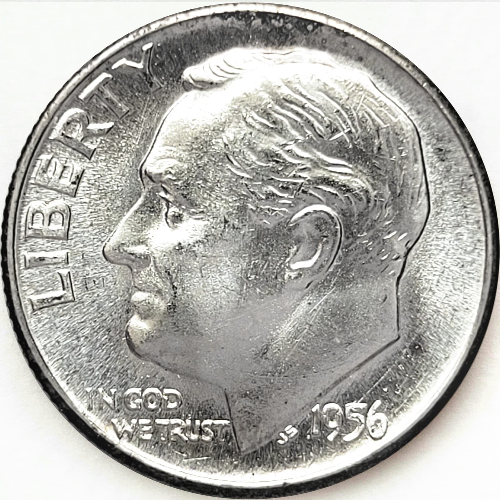 1956 P Roosevelt Dime Choice BU from Unc Rolls 90% Silver US Coin LUSTER! 1 Dime