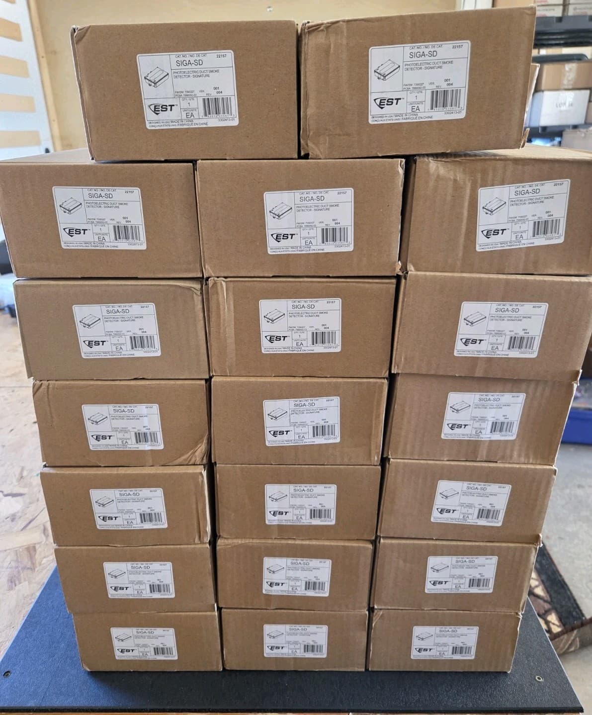 EDWARDS EST SIGA-SD PHOTOELECTRIC DUCT SMOKE DETECTOR - BRAND NEW - 62 AVAILABLE