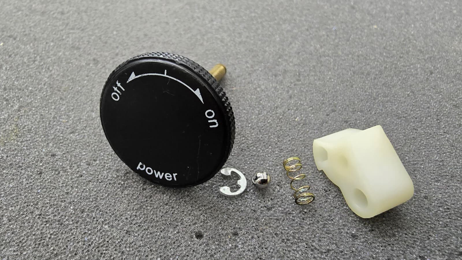 Technics sl-1200, sl-1210 Mk2. On/of Power Knob. Complete Kit. (free shiping)