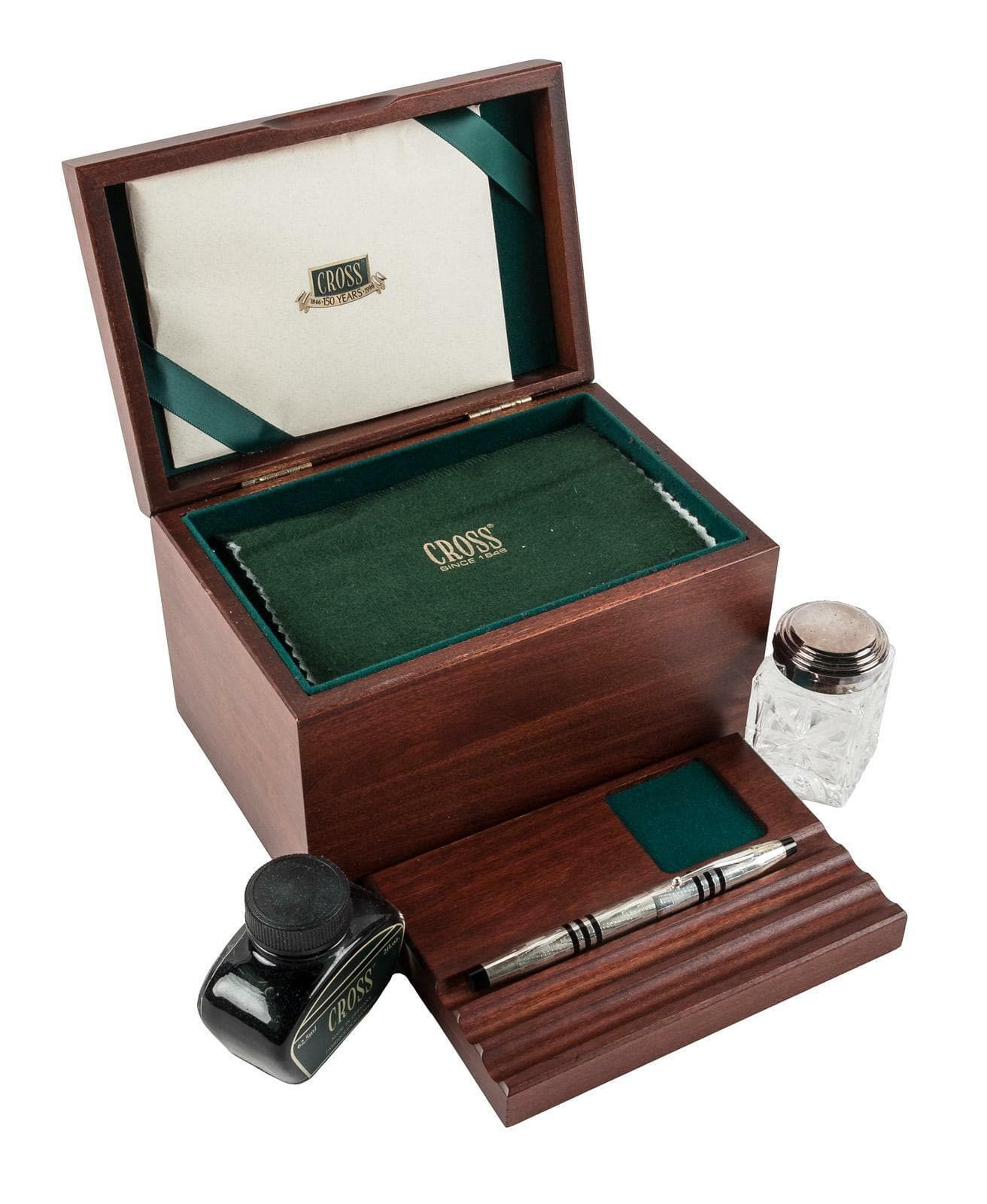 Cross Limited Edition Sterling Silver Fountain Pen & Inkwell New In Original Box